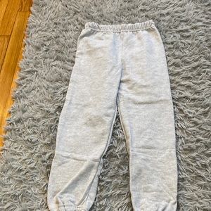 Grey sweatpants